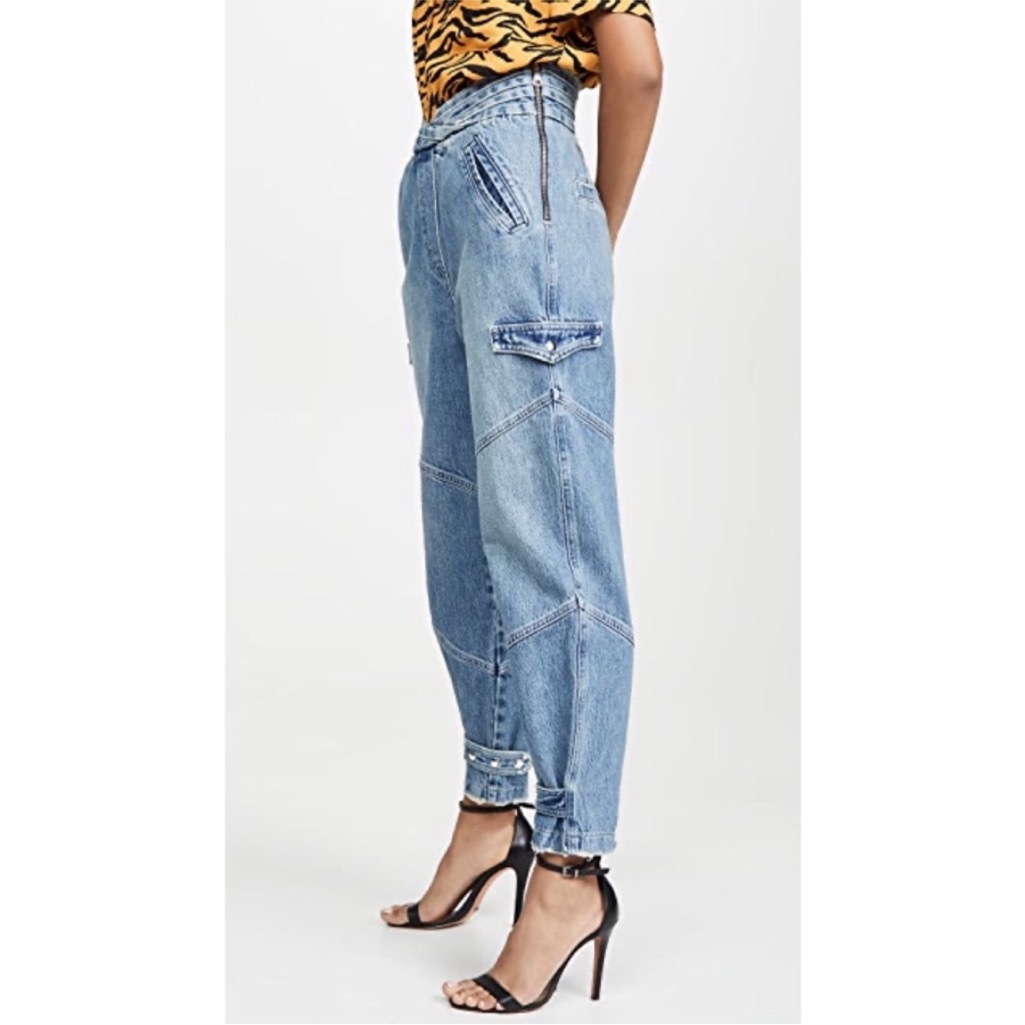 Rta Dallas Belted Cargo Jeans